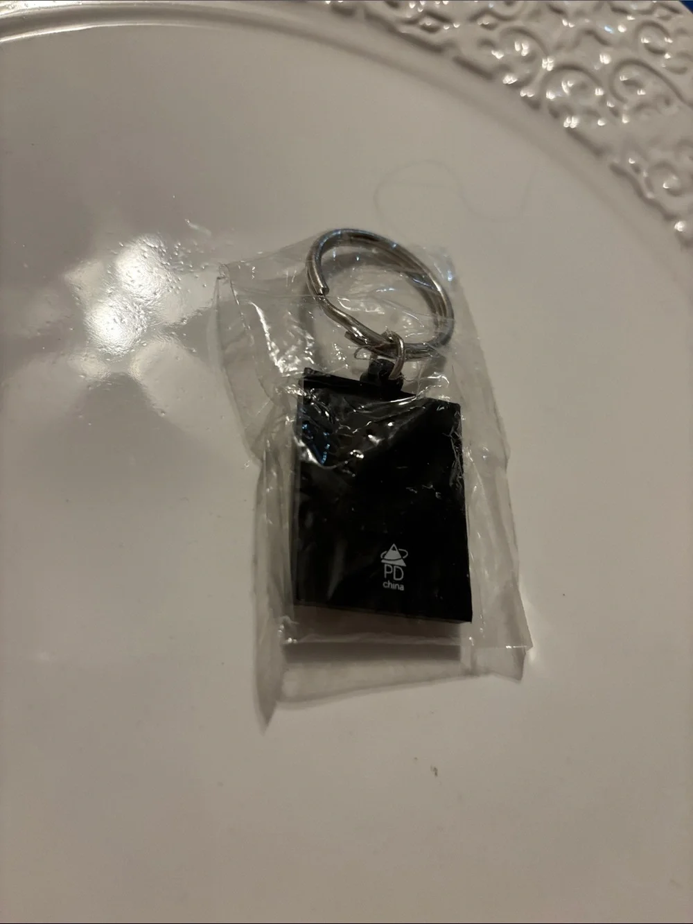 Jack Daniels Black and Cream Tennessee Whiskey Keychain
